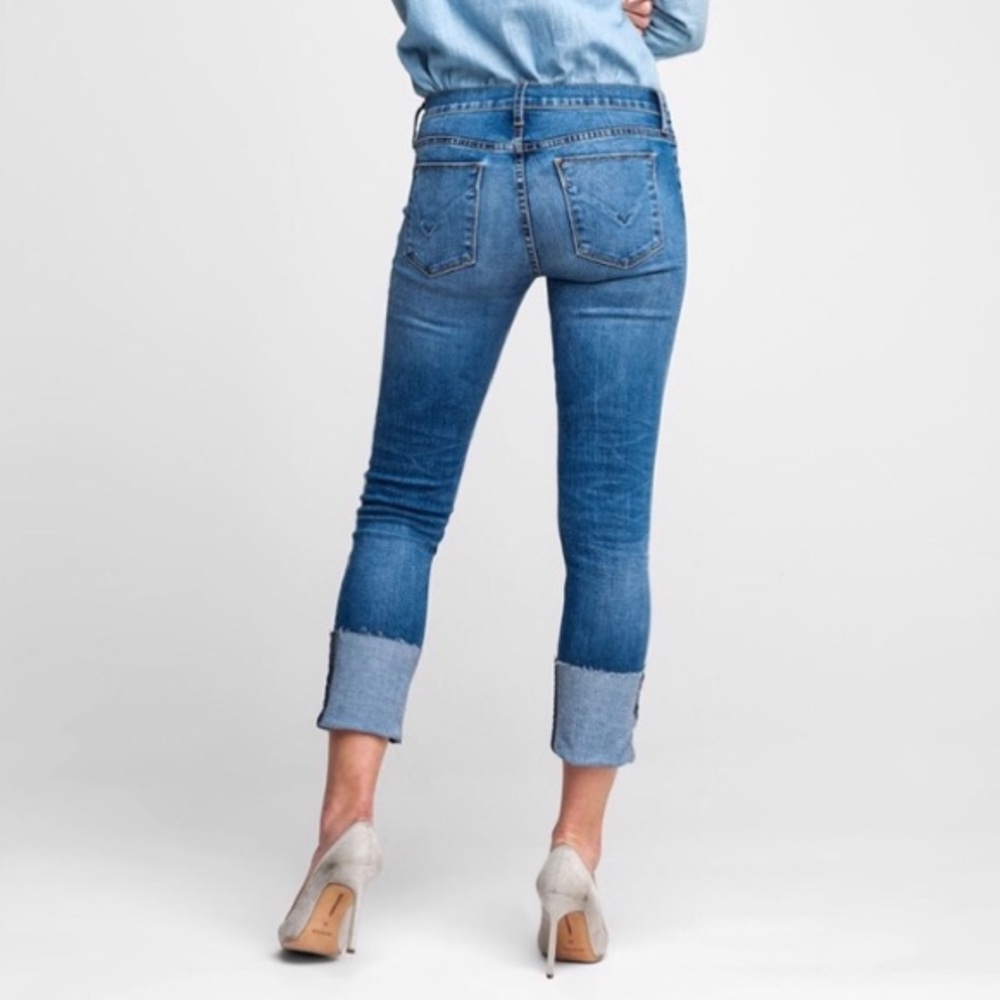 Hudson | Tally Deep Cuff Cropped Skinny Jeans